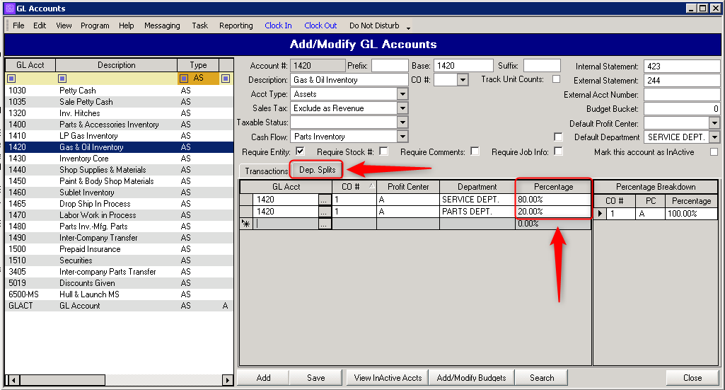 Add   Modify Gl Accounts – Motility Software Solutions