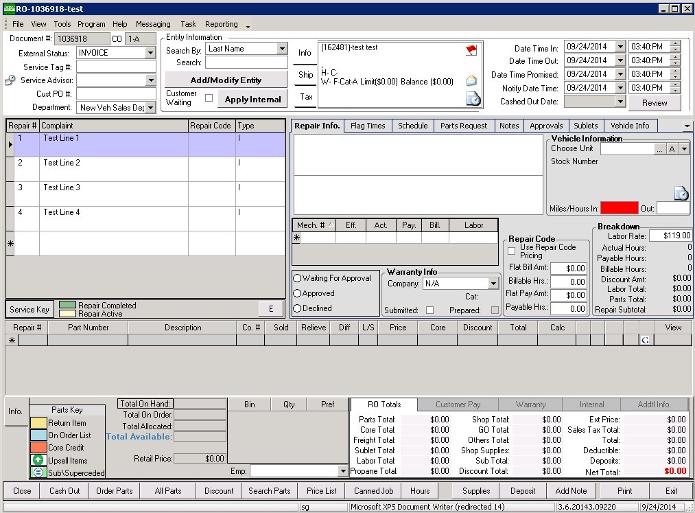 Splitting an Invoice – Motility Software Solutions